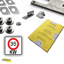 35KW kit voor Kawasaki Z800 met TUV certificaat. Motor corner