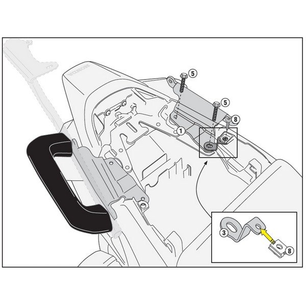 Givi 1132KIT Montagesatz zur Montage des PLXR1132