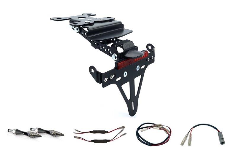 Kennzeichenhalter mit Blinklicht Set Yamaha Tenere 700 ab 19-