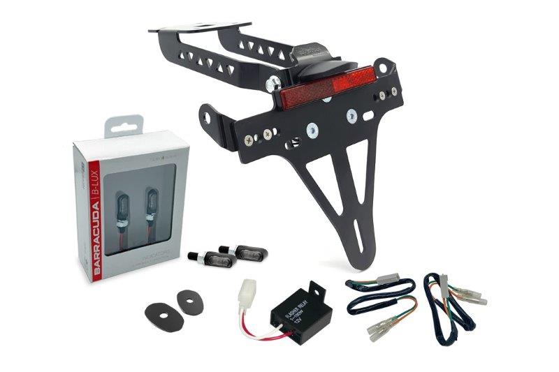 Kennzeichenhalter mit Blinklicht Set Z/Ninja 650 17-19