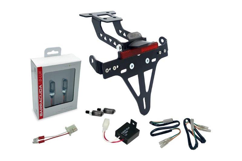Kennzeichenhalter mit Blinklicht Set Kawasaki Ninja 400