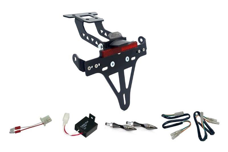 Kennzeichenhalter mit Blinklicht Set Kawasaki Ninja 400