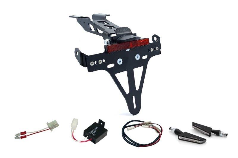 Kennzeichenhalter mit Blinklicht Set Yamaha MT125 20-