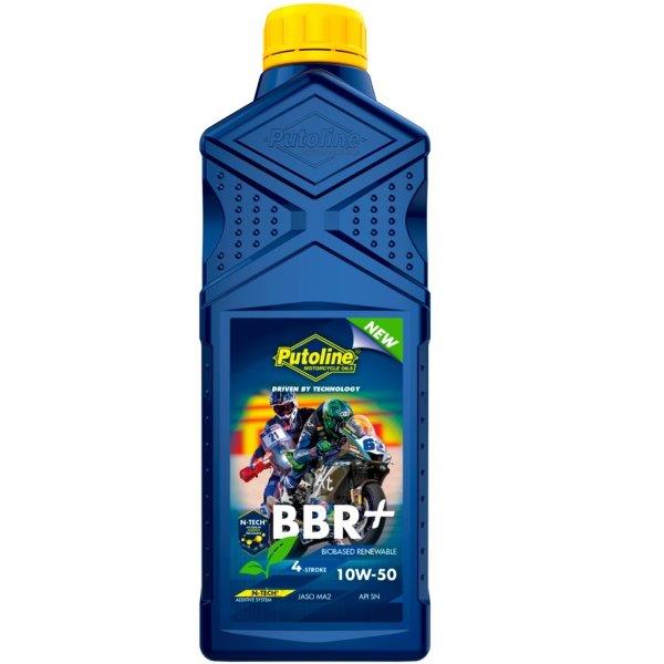 Putoline 1 liter N-TECH® BBR+ 10W-50 vollsynthetisches biobasiertes 4-takt Motorradöl