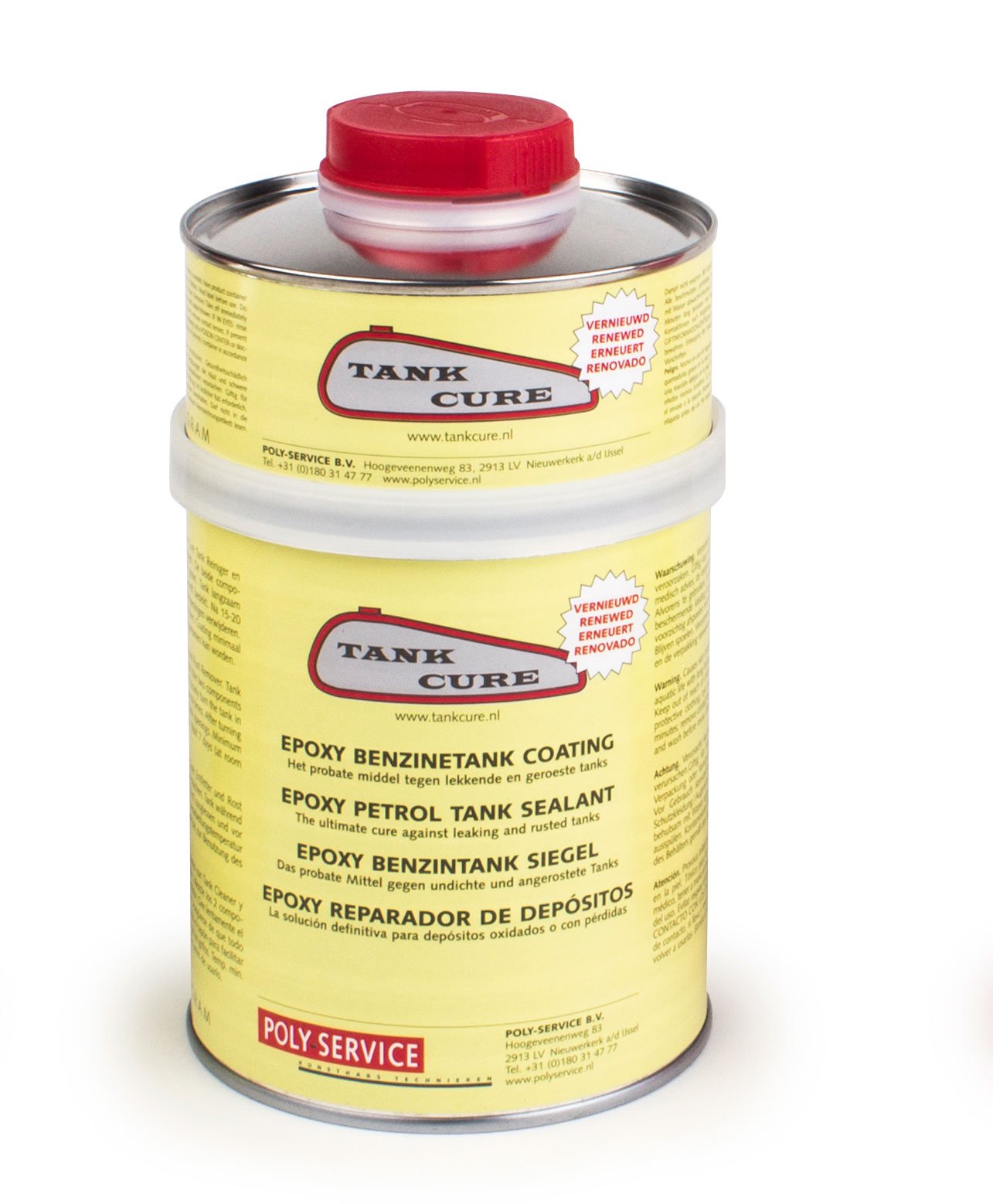 Tankcure Epoxy-Dichtstoff 600 gr Beschichtung zur Reparatur von Motorrad-Benzintanks