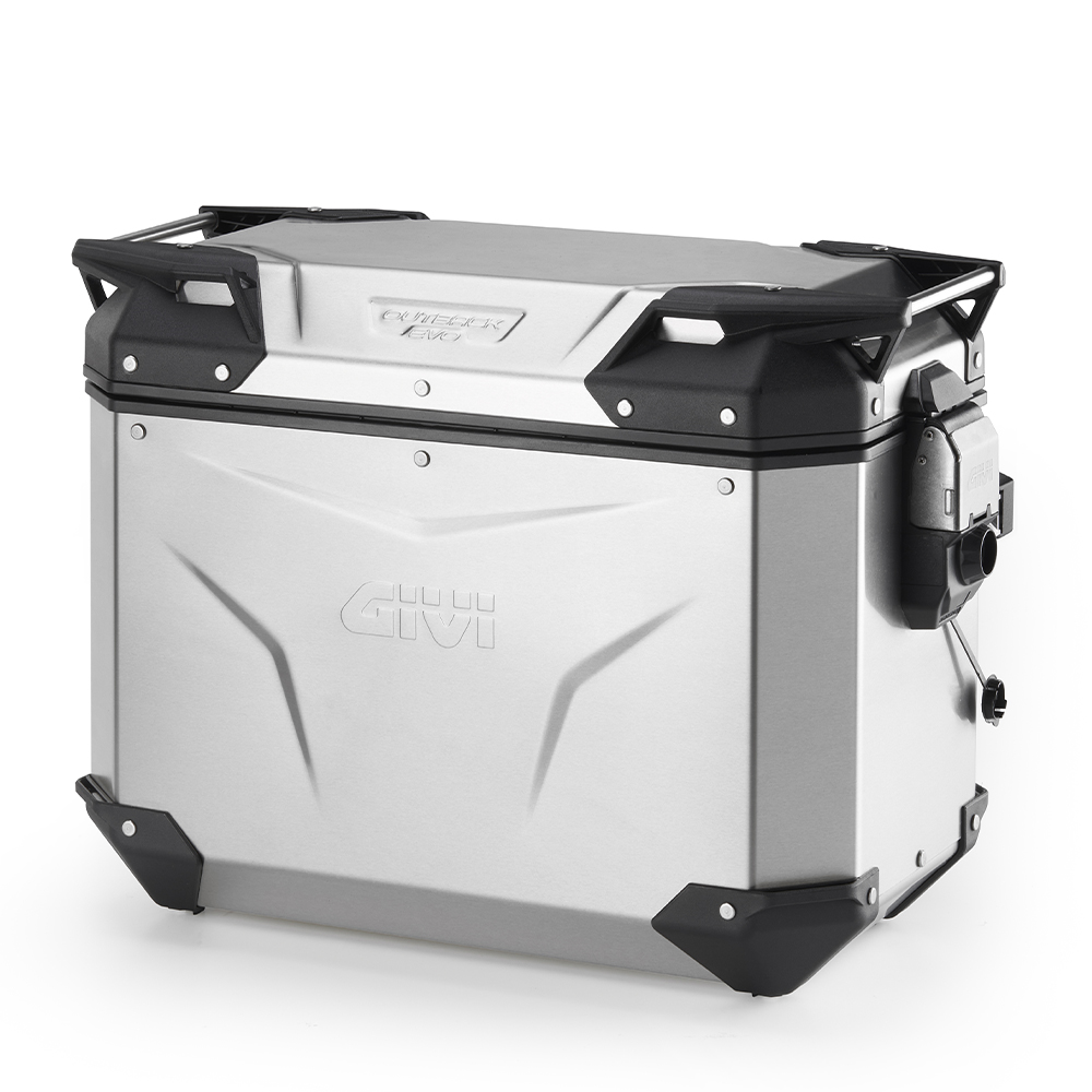 Givi OBKEV44AAL Trekker Outback EVO Seitenkoffer links aus eloxiertem Aluminium, 44 Liter, ohne Schloss verkauft