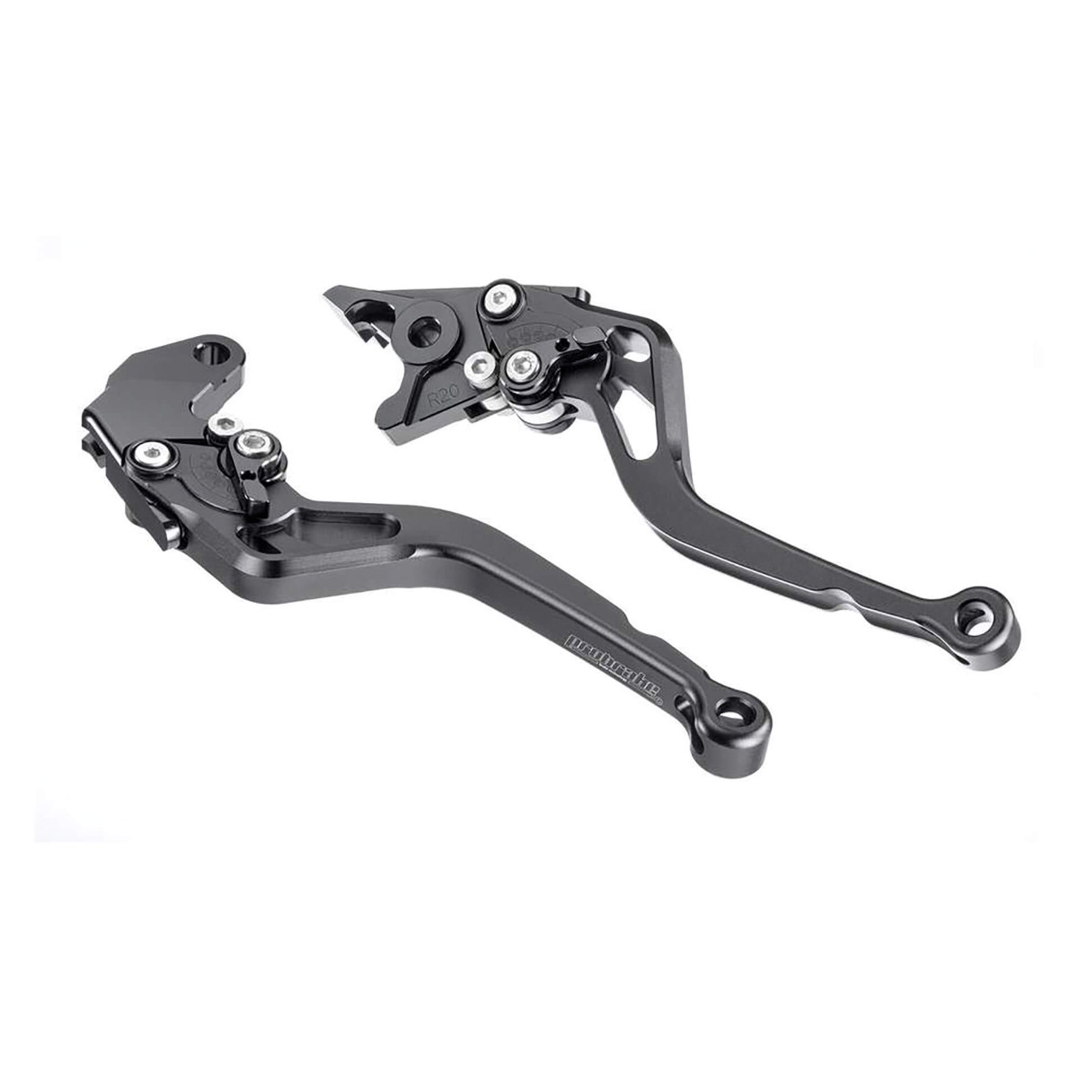 ProBrake Midi Kupplungs- und Bremshebel-Set für verschiedene Honda-Modelle, mattschwarz