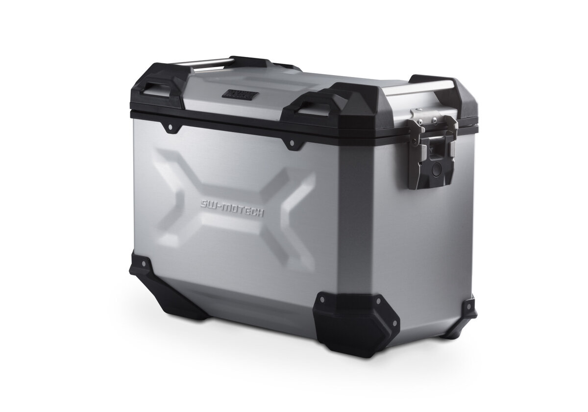 SW-Motech Trax Adventure Aluminium Seitenkoffer 45 Liter Silber Links
