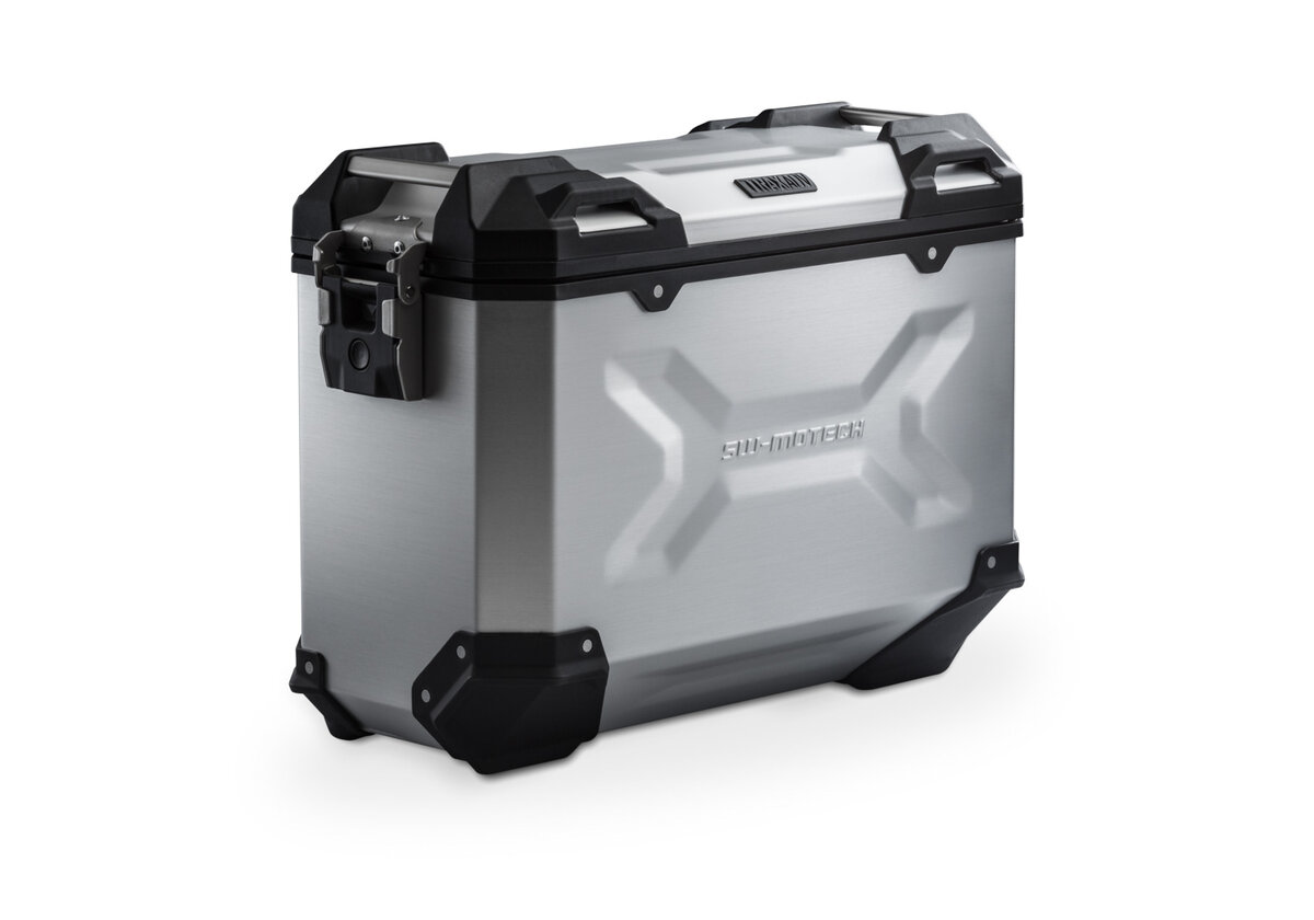 SW-Motech Trax Adventure Aluminium Seitenkoffer 37 Liter Silber Links