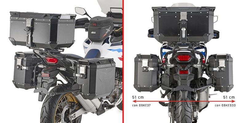 Givi PLOS1178CAM Seitenkofferträger Trekker Outback Evo Honda Crf1100L Africa Twin von 2020 bis 2023