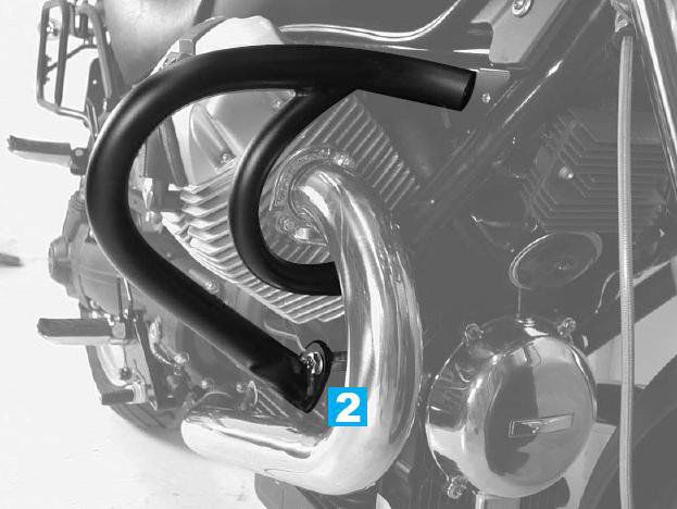 Hepco&Becker Sturzbügel schwarz für Moto Guzzi C940 Bellagio ab 2007-20 /Aquila Nera ab 2006