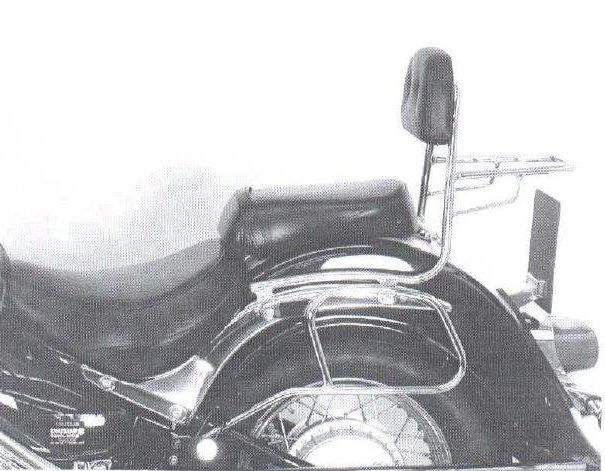 Hepco&Becker Sissybar mit Gepäckträger chrom für Suzuki C800/ VL800LC Intruder bis 2008