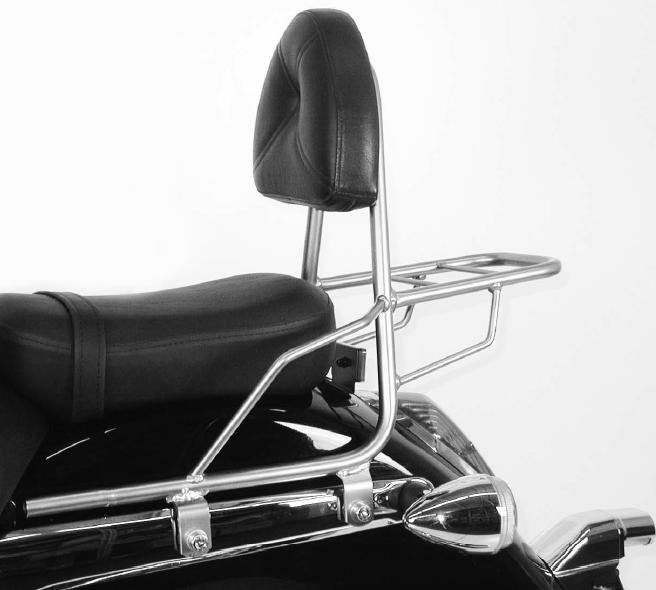 Hepco&Becker Sissybar mit Gepäckträger chrom für Honda VT750 von 2004 bis 2007