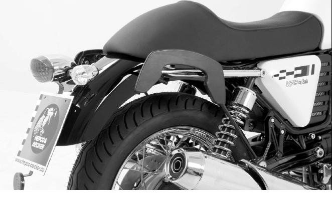 Hepco & Becker C-Bow Kofferträgersatz chrom für Moto Guzzi V7 Classic / V7 Cafe Classic von 2009 bis 2011