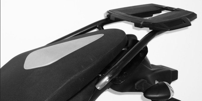Hepco&Becker Topgepäckträger Alurack schwarz für Suzuki Gladius SFV650 ab 2009