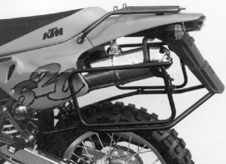Hepco & Becker Schwarzer Gepäckträger KTM LC4 ADVENTURE von 1997 bis 1998