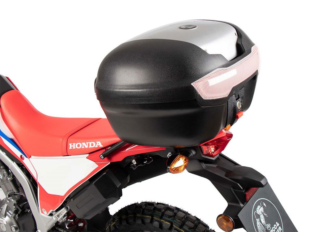 Hepco&Becker Topcase-Set Gepäckträger + TC40 Topcase silberner Deckel für Honda CRF300 L ab 2021