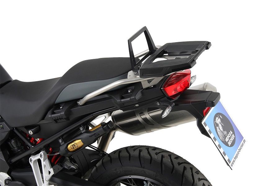Hepco&Becker Topgepäckträger Alurack schwarz für vorn auf Original. Edelstahlgepäckträger BMW F850GS ab Bj. 2018 bis 2023