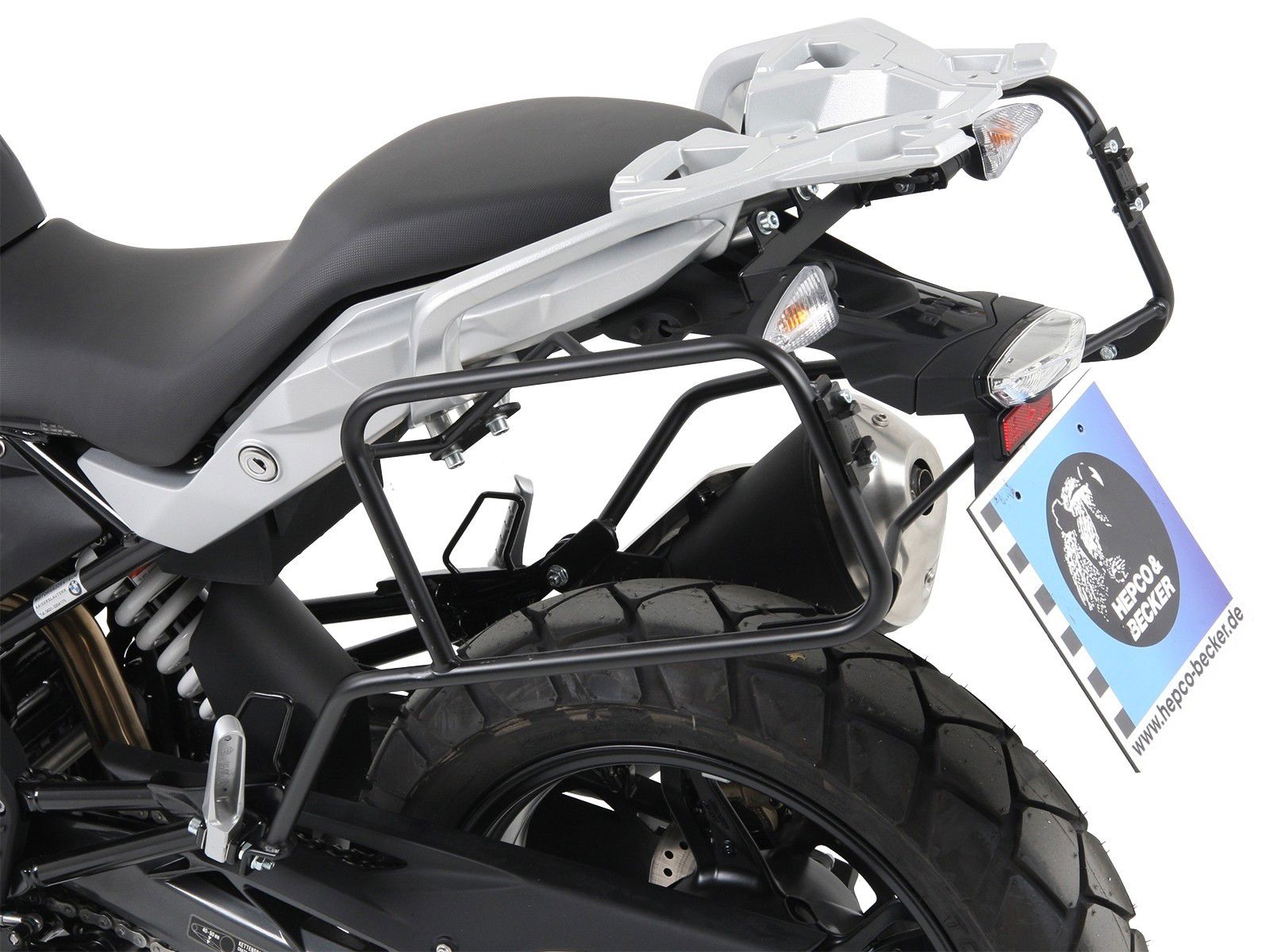 Hepco & Becker Gepäckträgerschloss für schwarze BMW G310GS von 2017 bis 2019