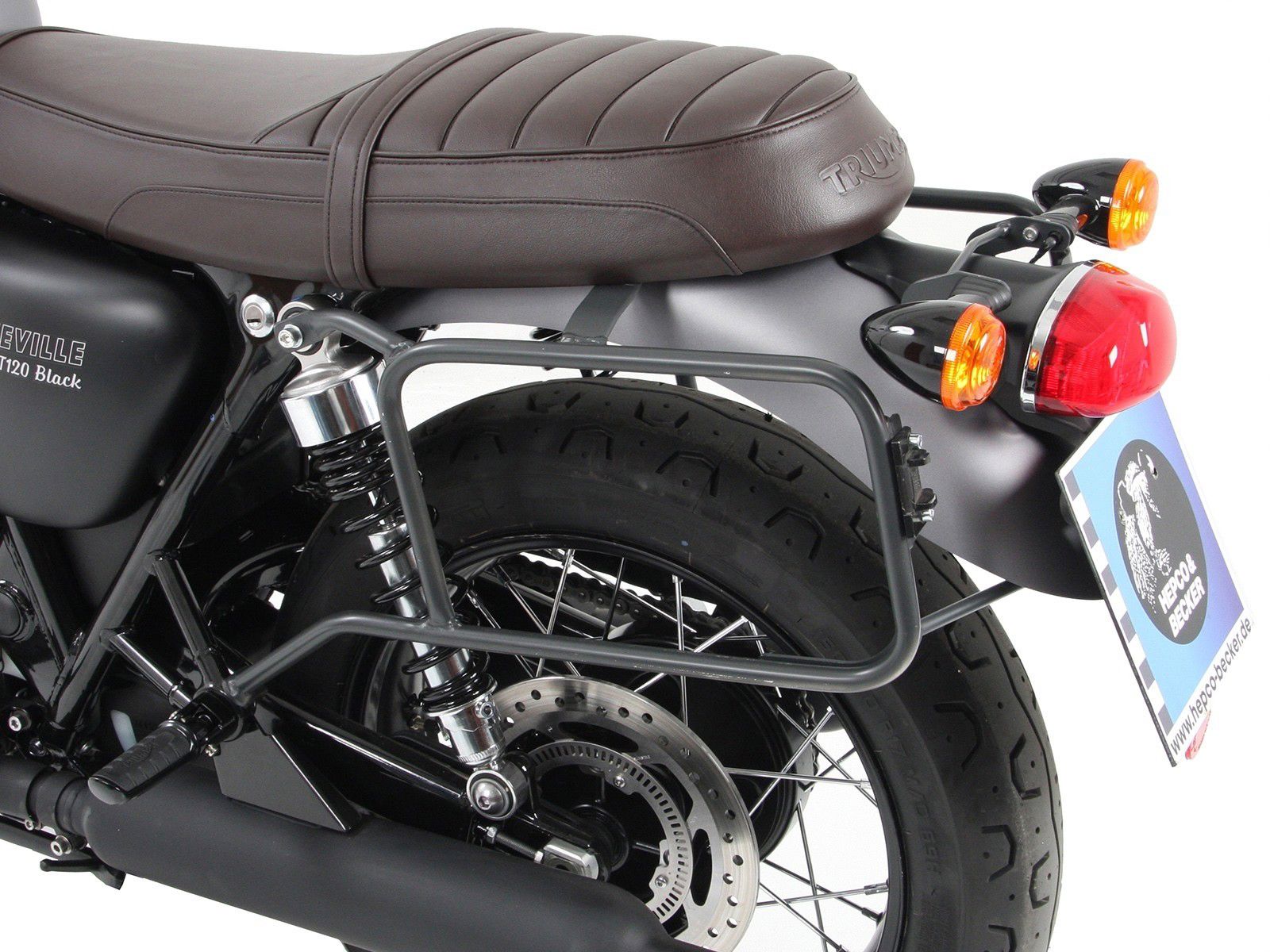 Hepco & Becker Chrom-Gepäckträger Triumph Bonneville T100/ Schwarz ab 2017