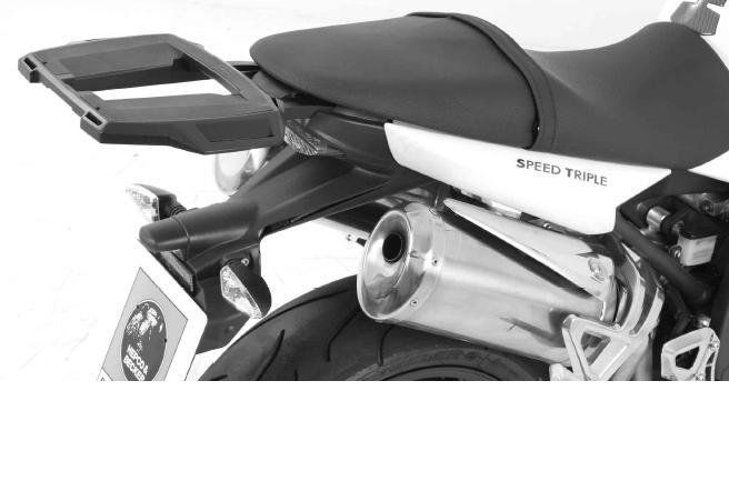 Hepco&Becker Topgepäckträger Easyrack schwarz für Triumph Speed Triple 1050 von 2007 bis 2010-