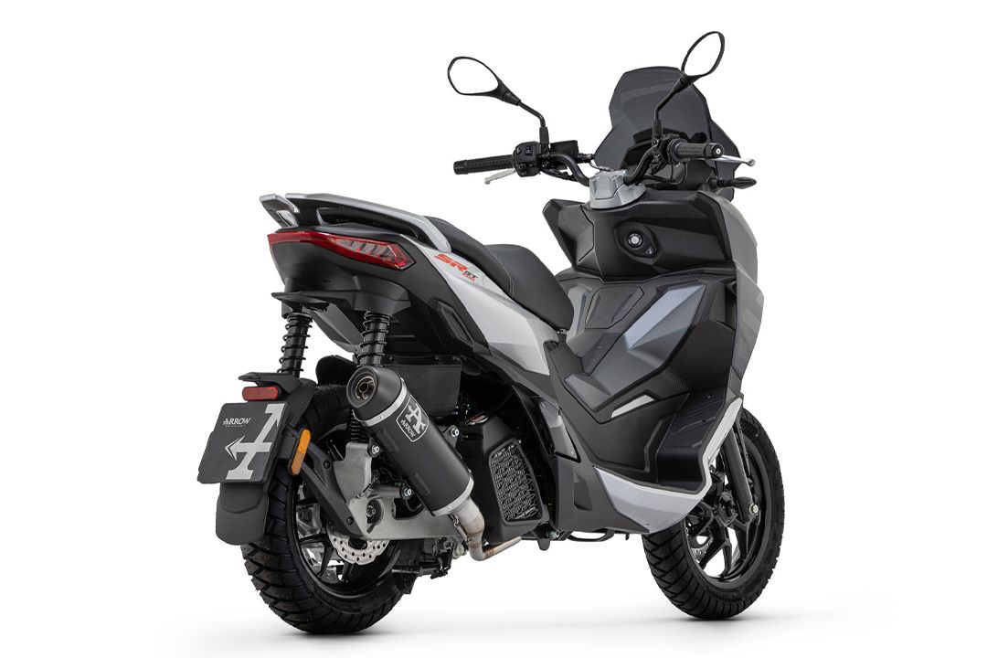 ARROW DARK Urban Motorrad Auspuff für Aprilia SR 200 GT ab 2022