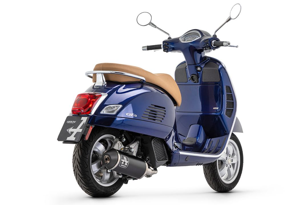 ARROW DARK Urban Motorrad Auspuff für Vespa GTS125 ab 2021