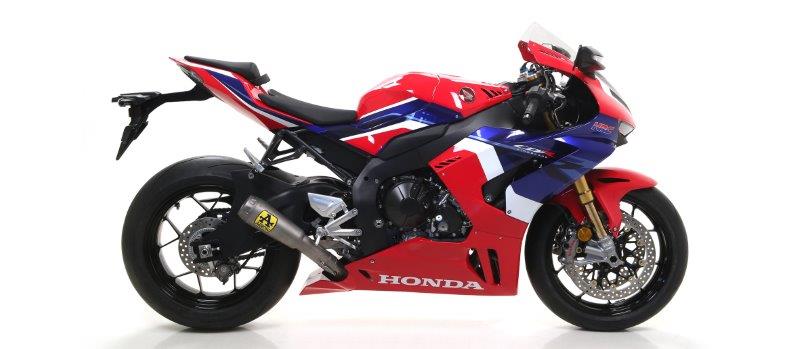 ARROW COMPETITION LOW Titan-Auspuffanlage mit PRO RACE-Schalldämpfer mit Mesh-Endkappe für Honda CBR1000RR-R ab 2020
