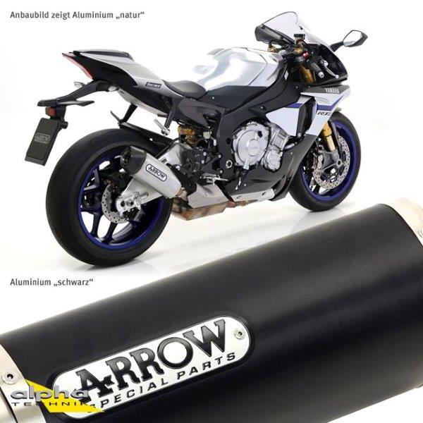 ARROW DARK INDY RACE Motorradauspuff für Yamaha YZF-R1 ab 2015