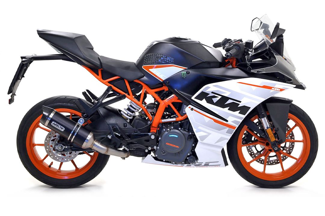 ARROW Dark Thunder Motorrad Auspuff für KTM 125RC, 390RC, 125 DUKE und 390 DUKE ab 2017
