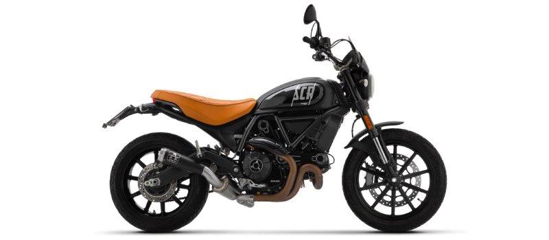 ARROW Dark Pro Race Motorrad Auspuff für Ducati Scrambler 800 ab 2017