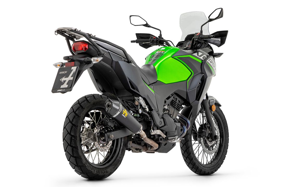 ARROW Dark XKONE Motorrad Auspuff für Kawasaki Versys-X 300 ab 2017